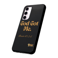 God Got Me KVOM Tough Case, Gold Print