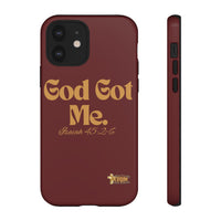 God Got Me KVOM Tough Case, Gold Print