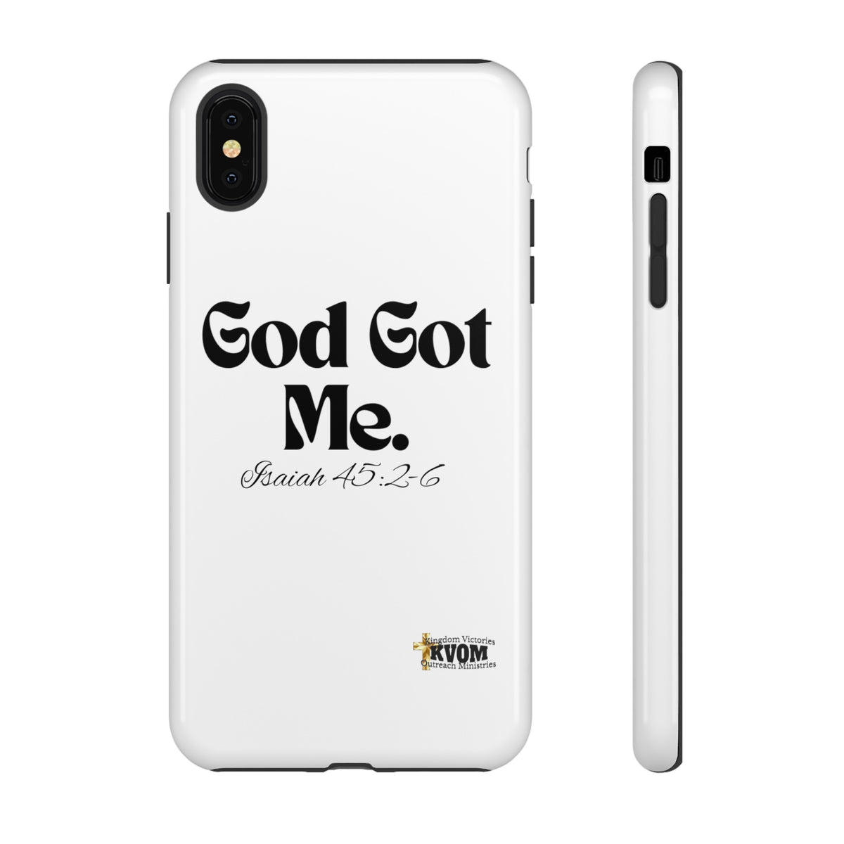 God Got Me KVOM Tough Case, Black Print