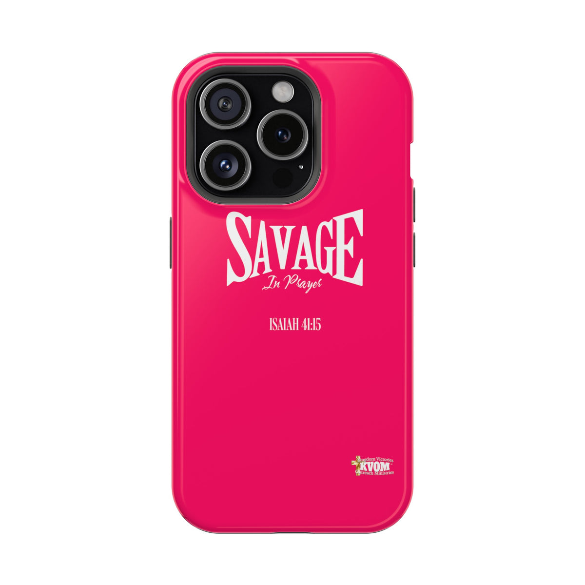 Savage in Prayer MagSafe Tough Cases, Siren Alarm Pink