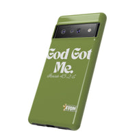 God Got Me KVOM Tough Case, White Print