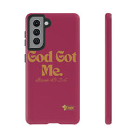 God Got Me KVOM Tough Case, Gold Print