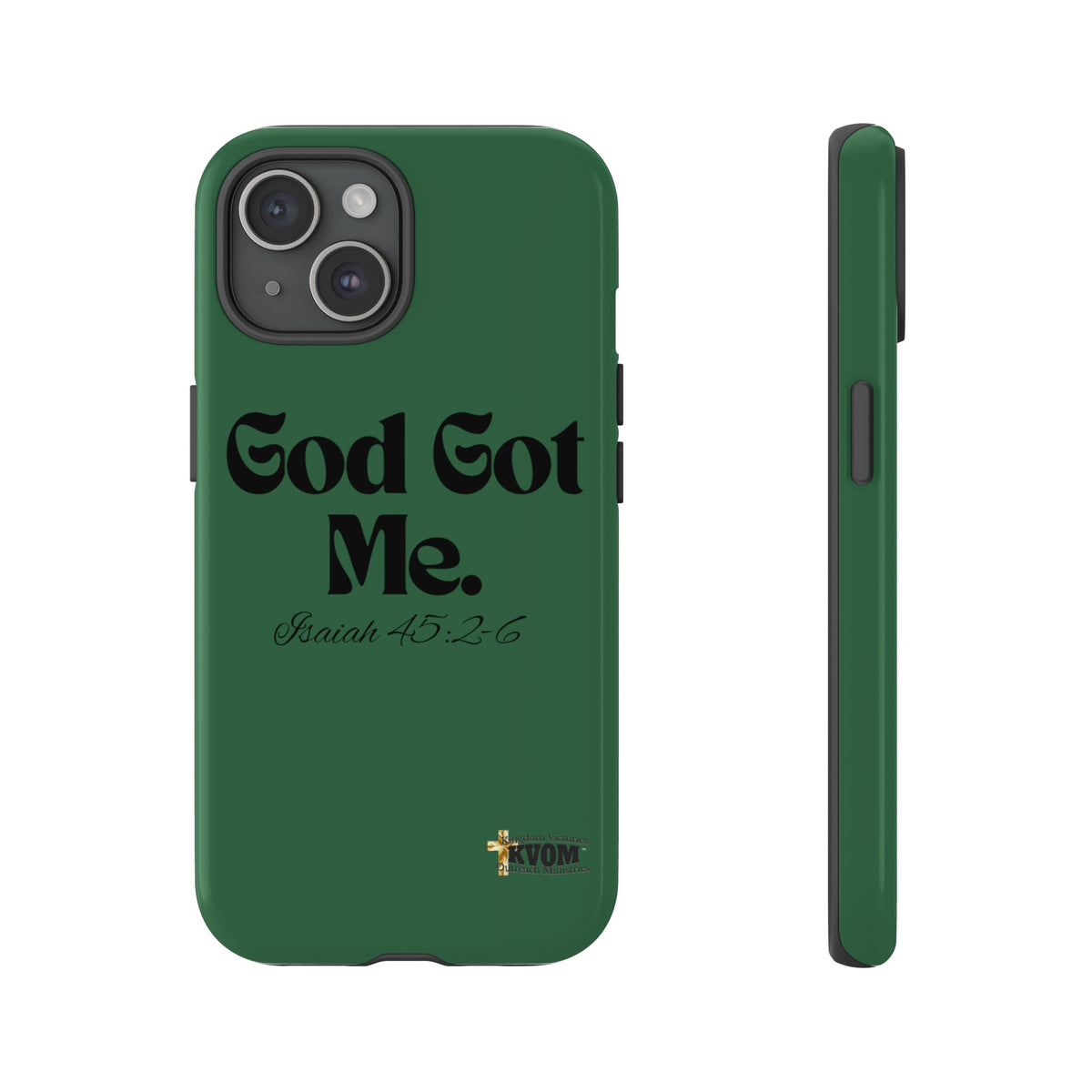 God Got Me KVOM Tough Case, Black Print