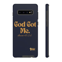 God Got Me KVOM Tough Case, Gold Print