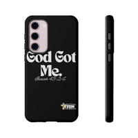 God Got Me KVOM Tough Case, White Print