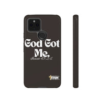 God Got Me KVOM Tough Case, White Print