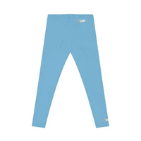 KVOM Women's Casual Leggings, Sky Blue