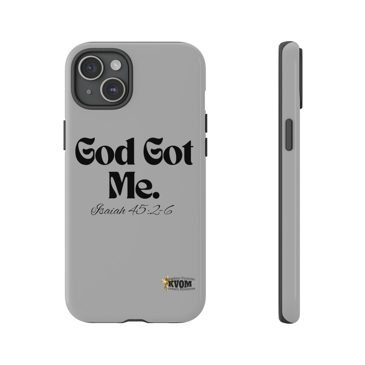 God Got Me KVOM Tough Case, Black Print