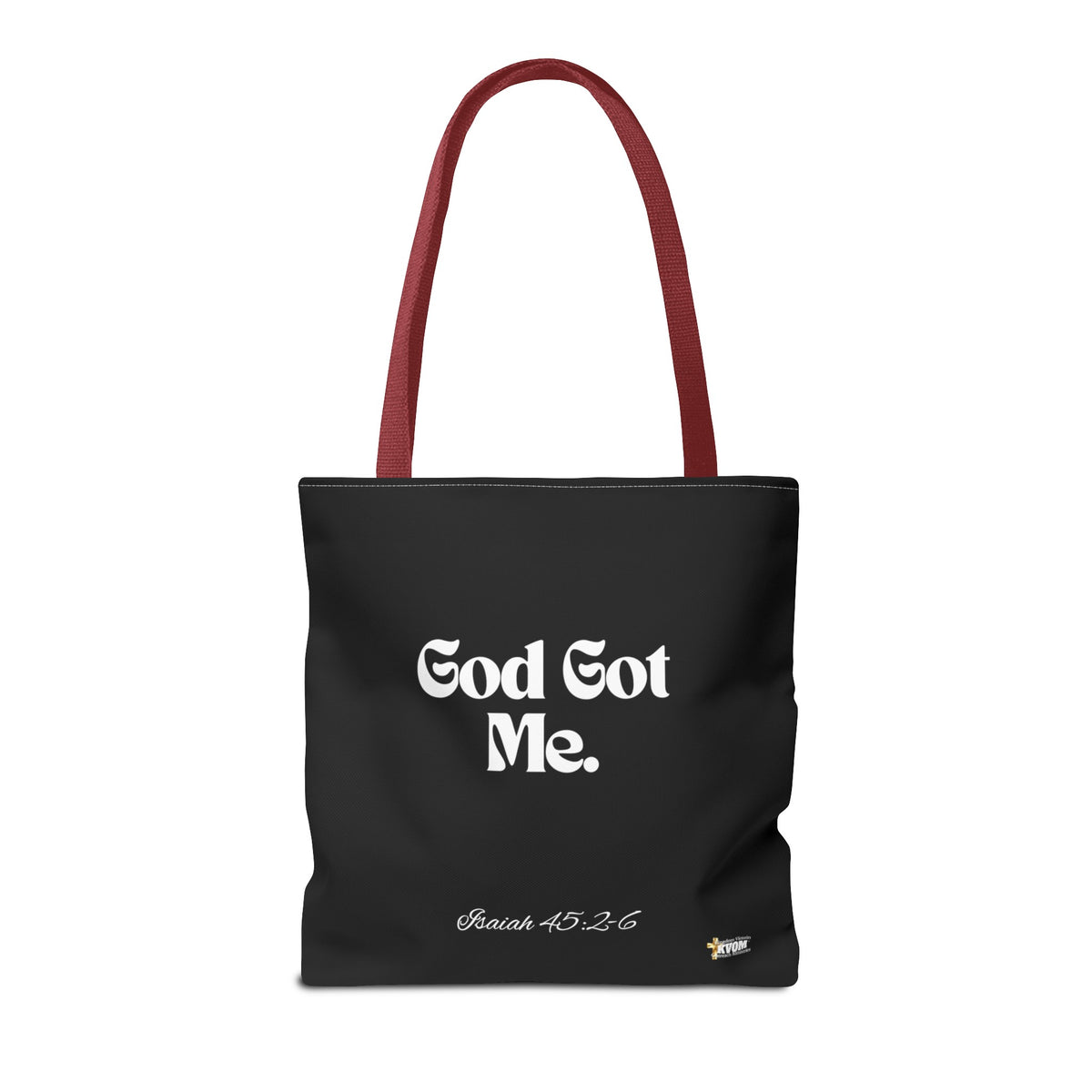 God Got Me Tote Bag: Black & White