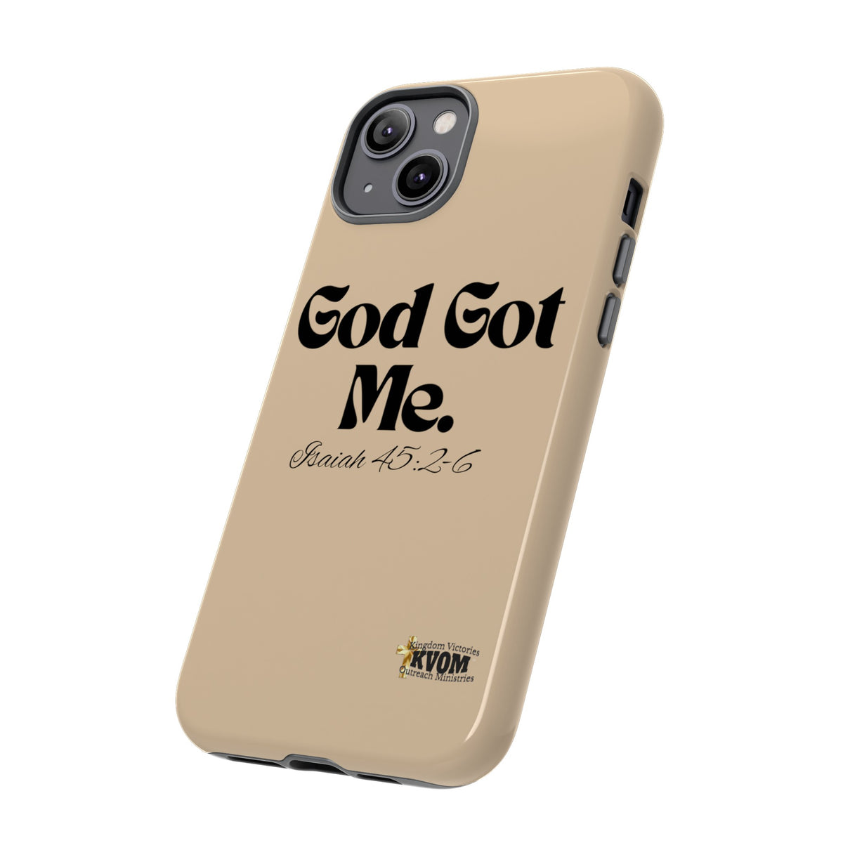 God Got Me KVOM Tough Case, Black Print