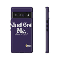 God Got Me KVOM Tough Case, White Print