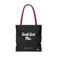 God Got Me Tote Bag: Black & White