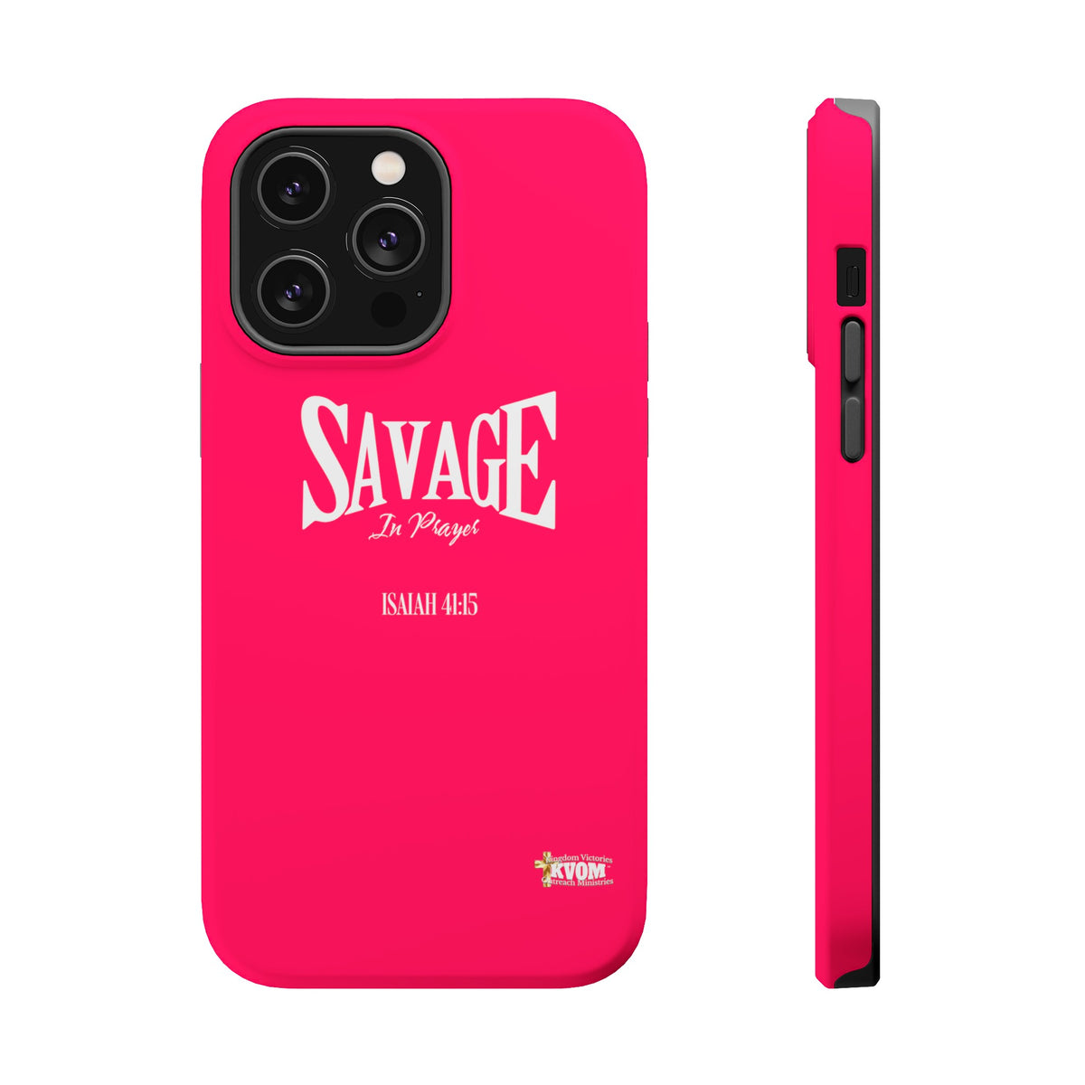 Savage in Prayer MagSafe Tough Cases, Siren Alarm Pink