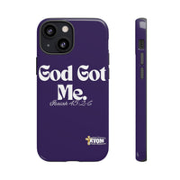 God Got Me KVOM Tough Case, White Print