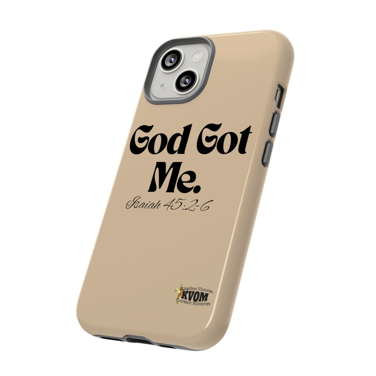 God Got Me KVOM Tough Case, Black Print