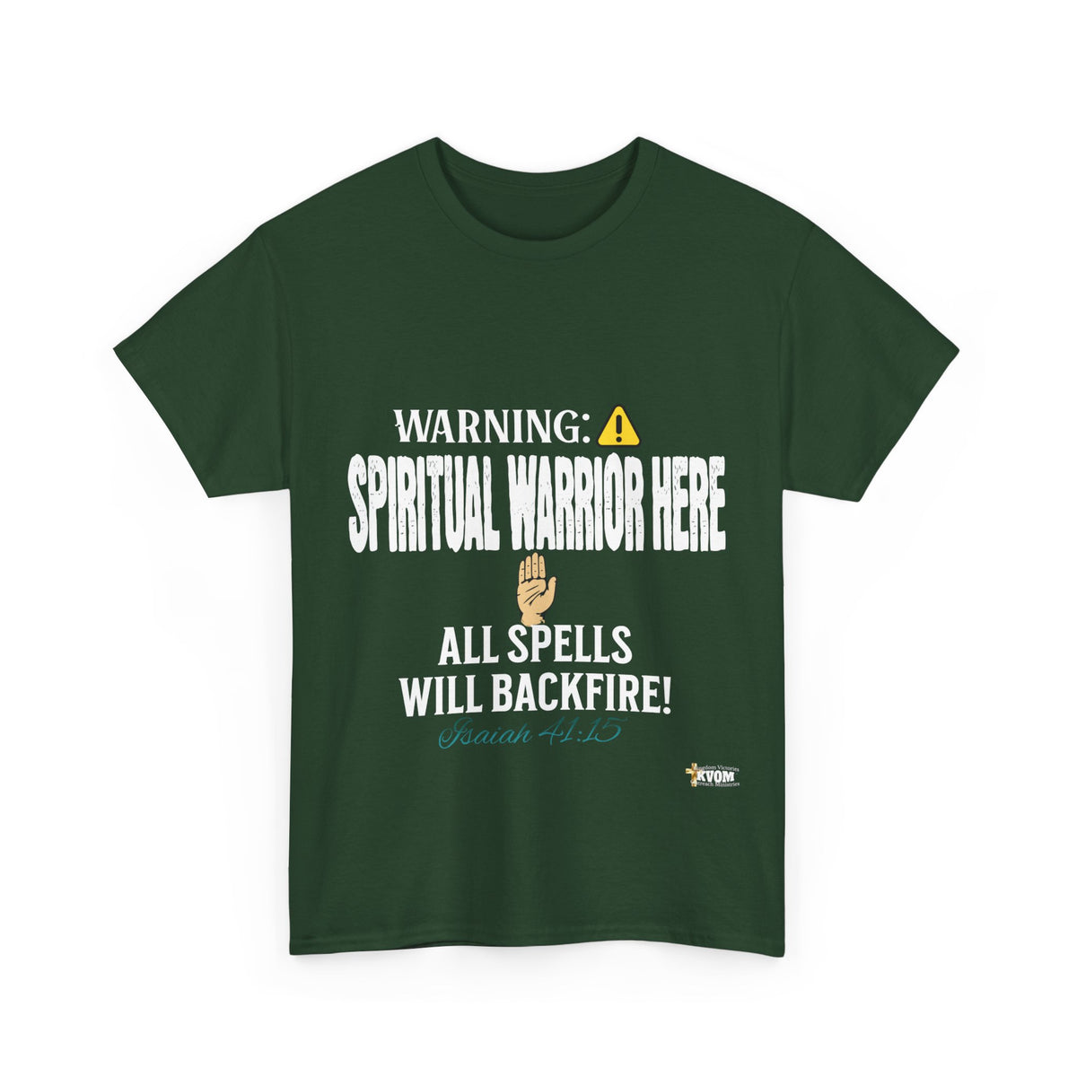 WARNING: Spiritual Warning Here T-Shirt, White Print