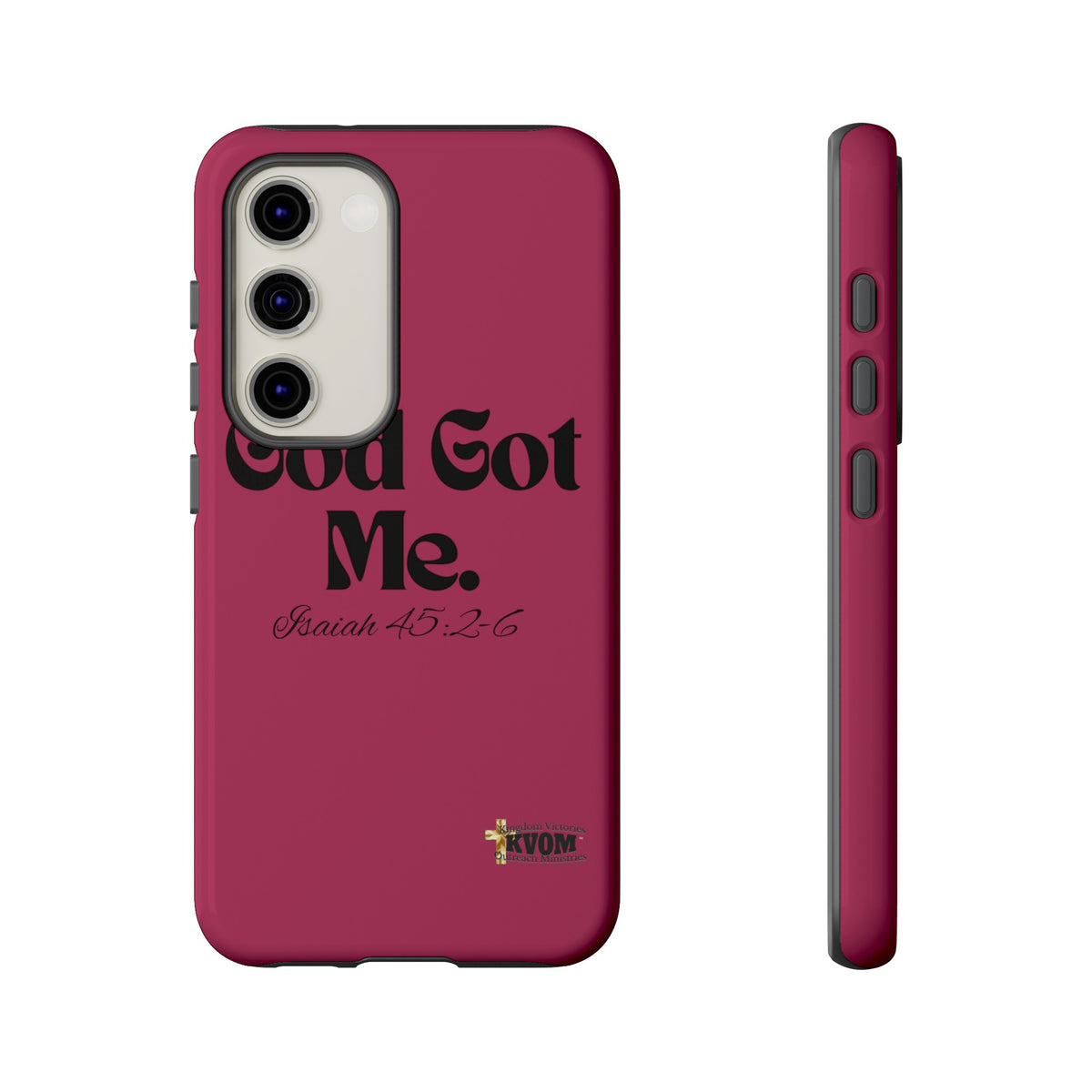 God Got Me KVOM Tough Case, Black Print