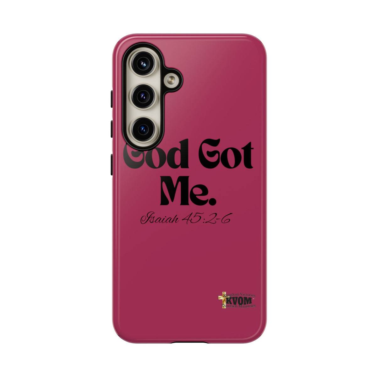 God Got Me KVOM Tough Case, Black Print