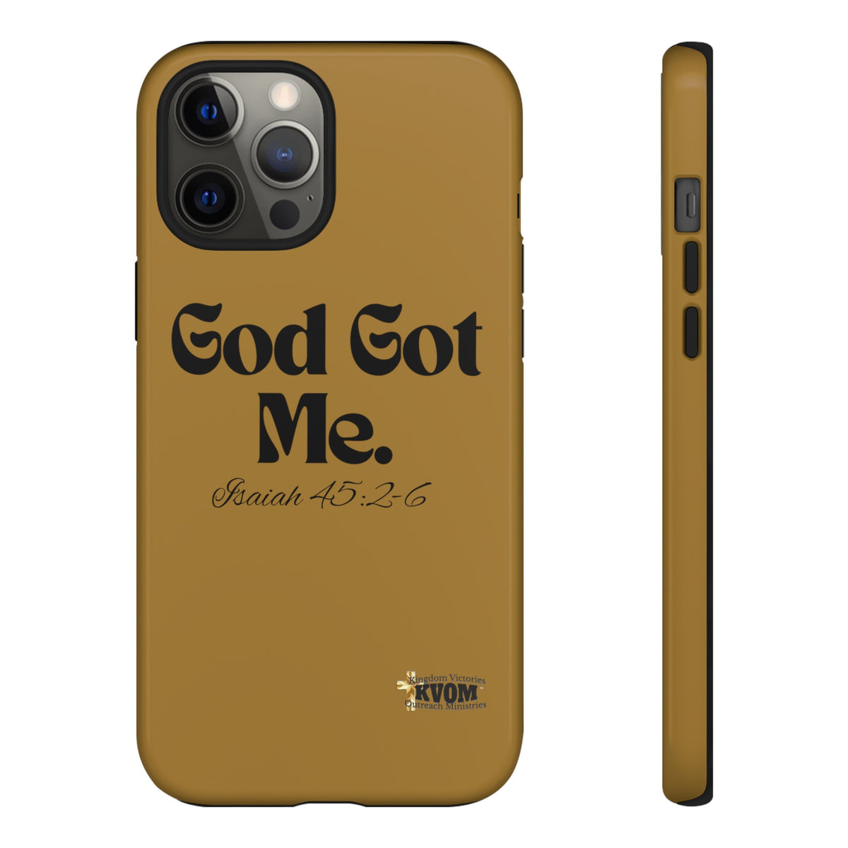 God Got Me KVOM Tough Case, Black Print