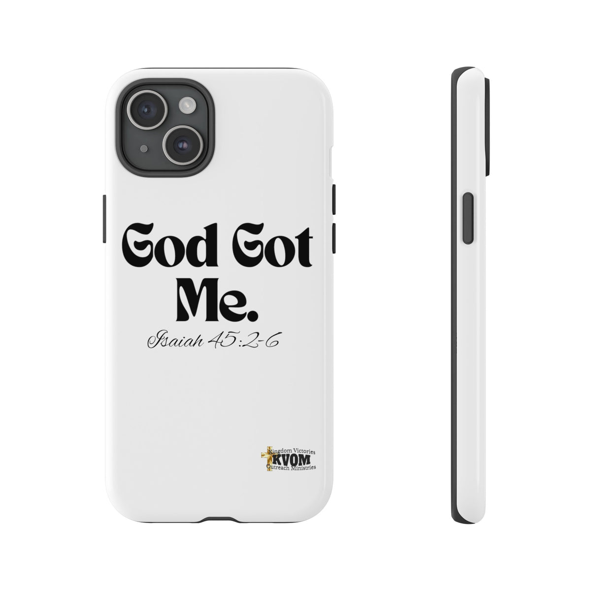 God Got Me KVOM Tough Case, Black Print