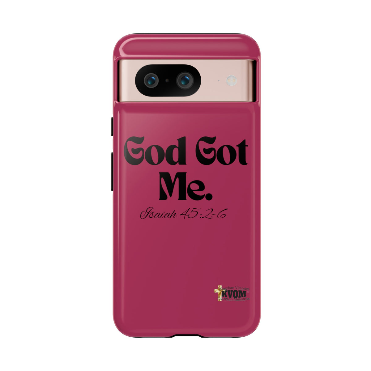 God Got Me KVOM Tough Case, Black Print