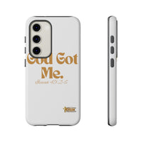 God Got Me KVOM Tough Case, Gold Print