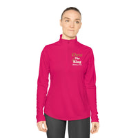 Christ The King Ladies Zip-Neck Pullover