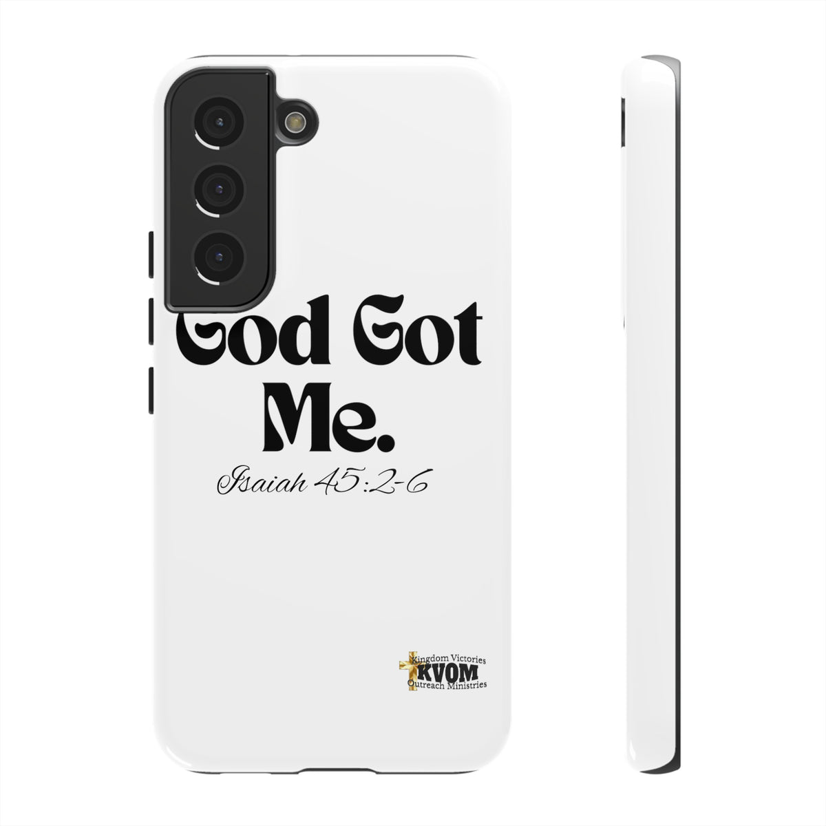 God Got Me KVOM Tough Case, Black Print