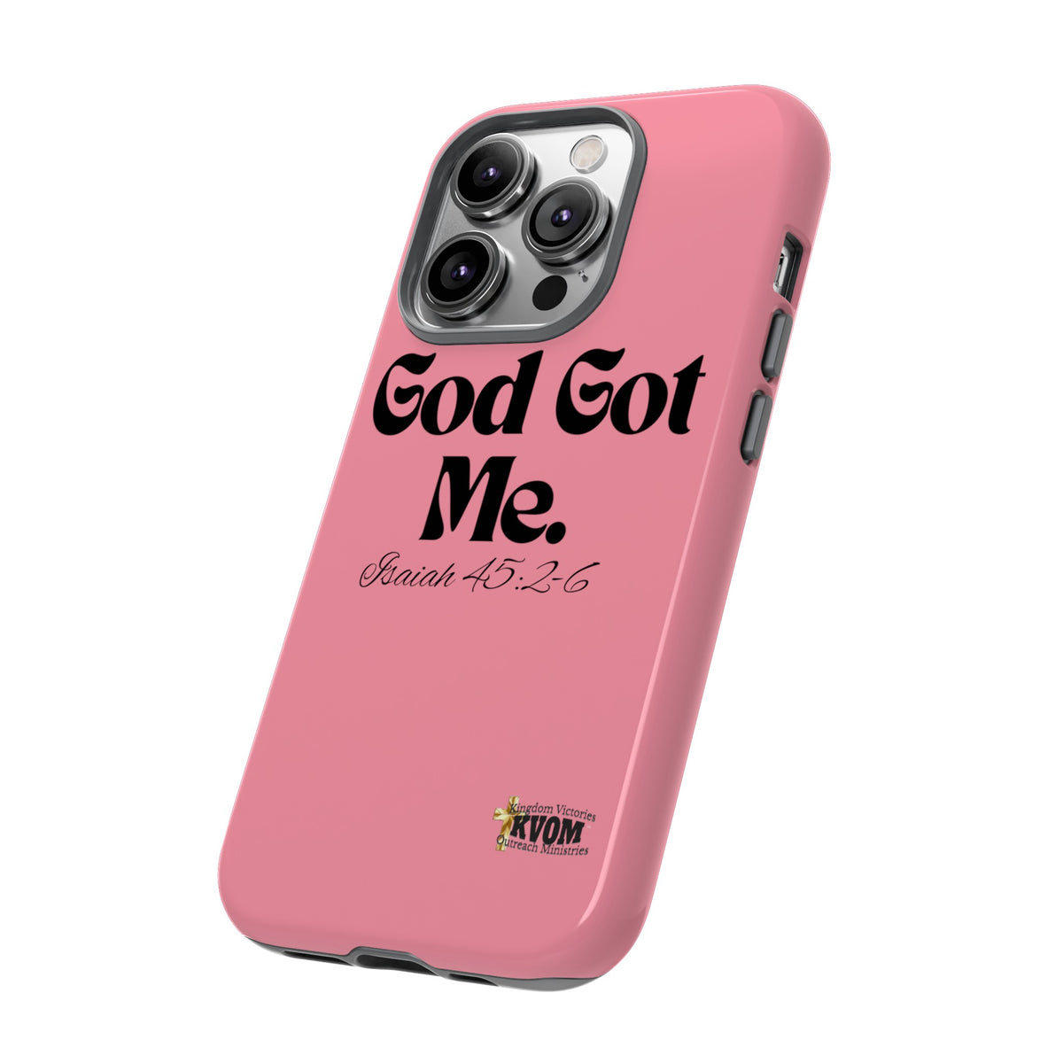 God Got Me KVOM Tough Case, Black Print