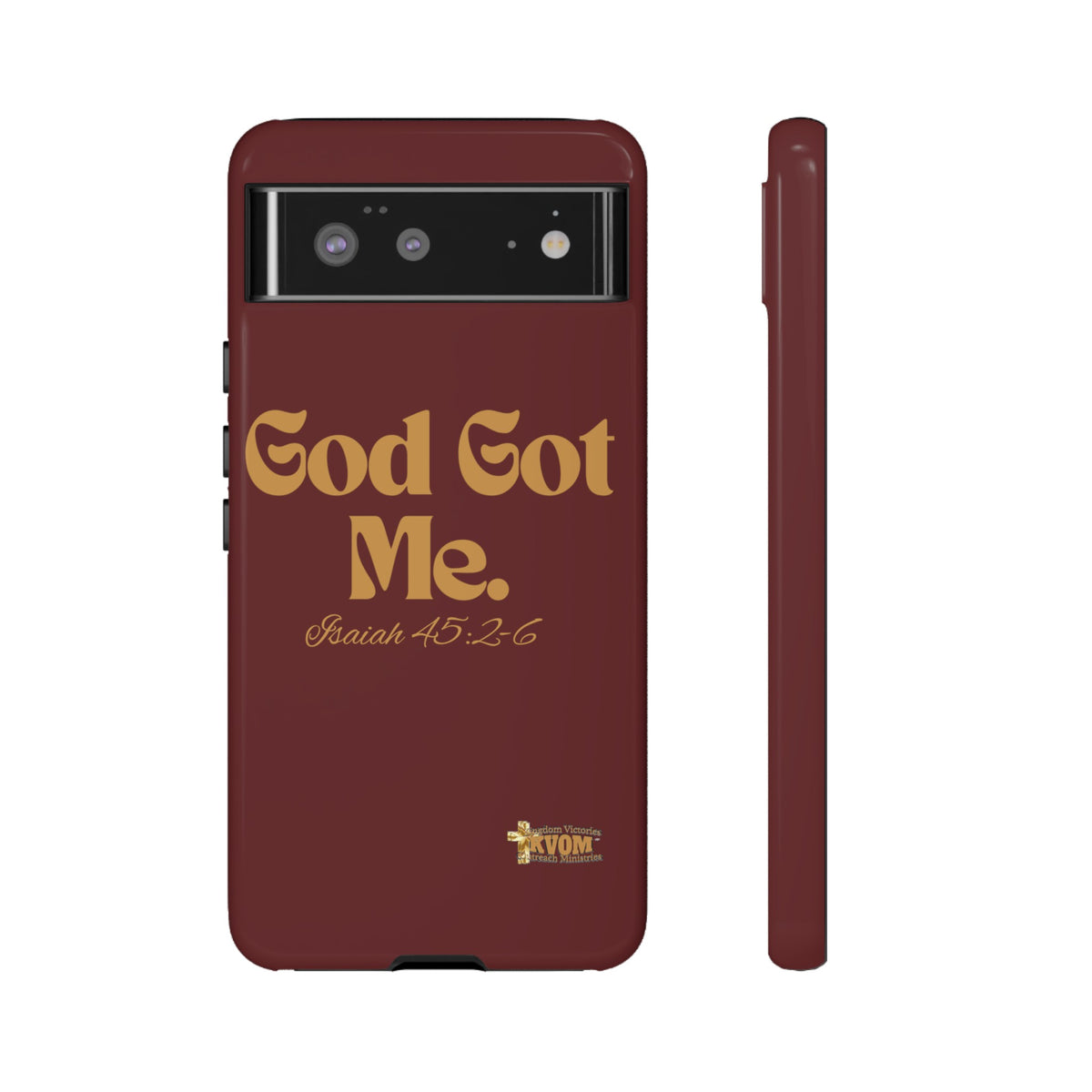 God Got Me KVOM Tough Case, Gold Print