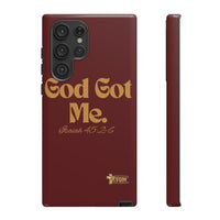 God Got Me KVOM Tough Case, Gold Print