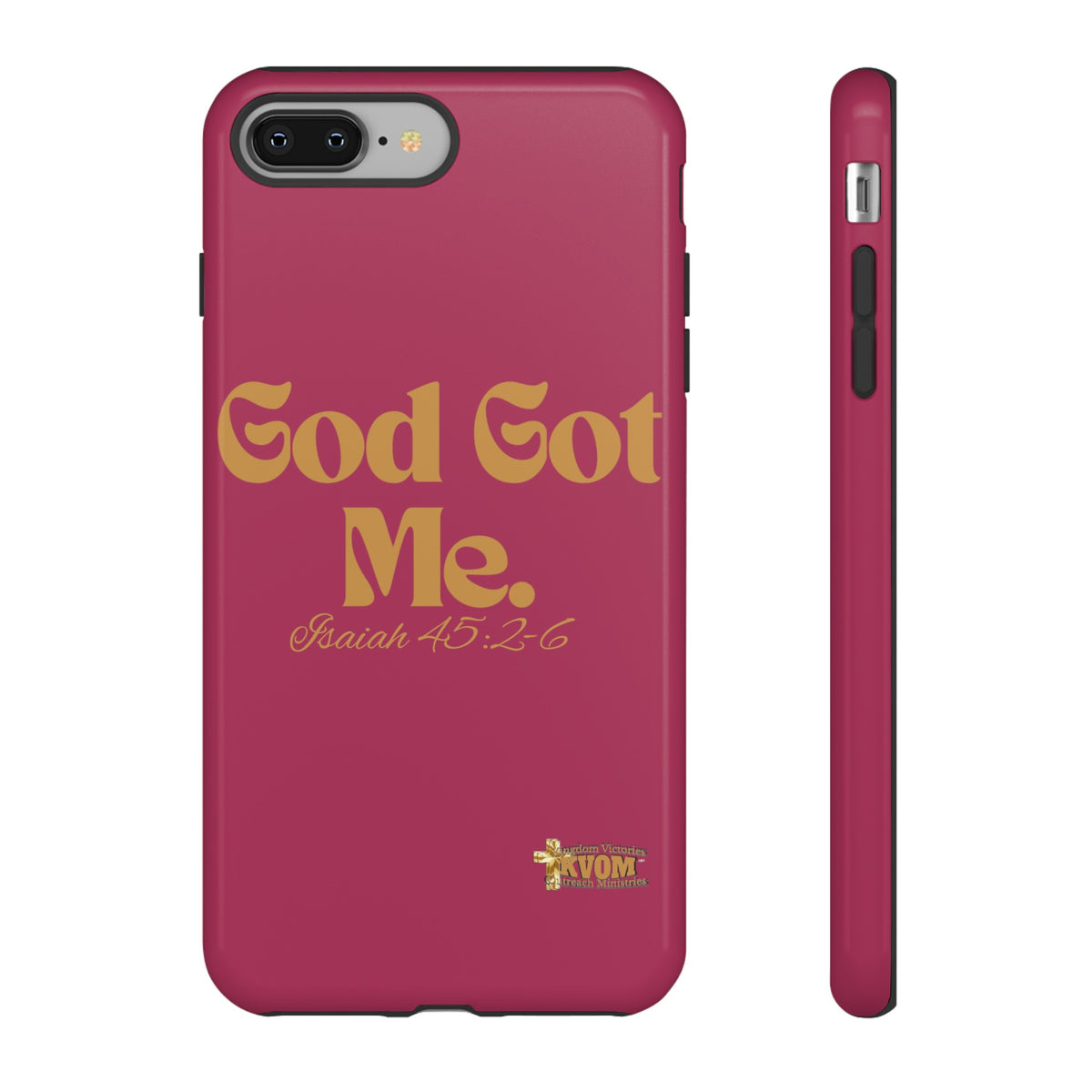 God Got Me KVOM Tough Case, Gold Print