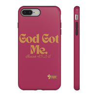 God Got Me KVOM Tough Case, Gold Print