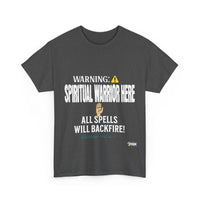 WARNING: Spiritual Warning Here T-Shirt, White Print