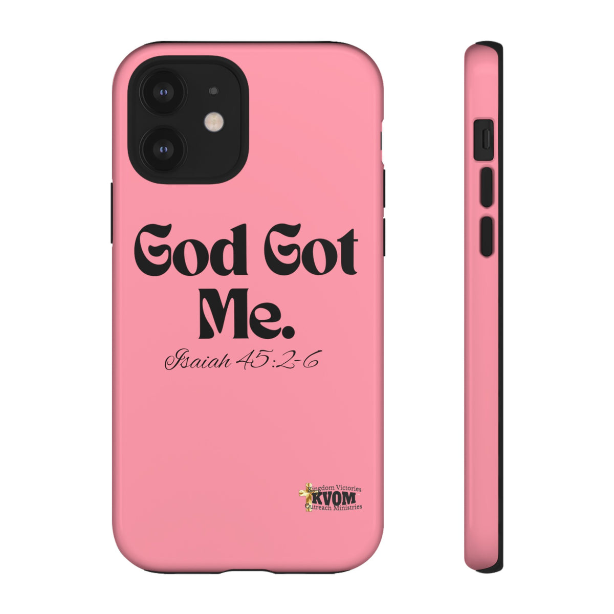 God Got Me KVOM Tough Case, Black Print