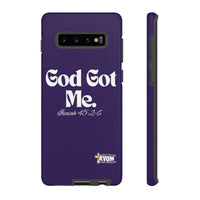 God Got Me KVOM Tough Case, White Print