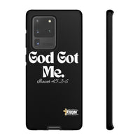 God Got Me KVOM Tough Case, White Print