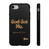 God Got Me KVOM Tough Case, Gold Print