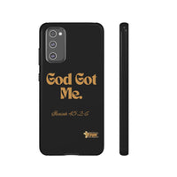 God Got Me KVOM Tough Case, Gold Print