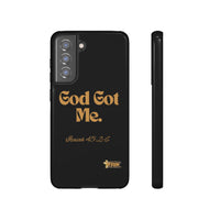 God Got Me KVOM Tough Case, Gold Print