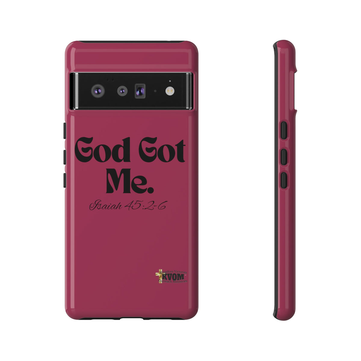 God Got Me KVOM Tough Case, Black Print