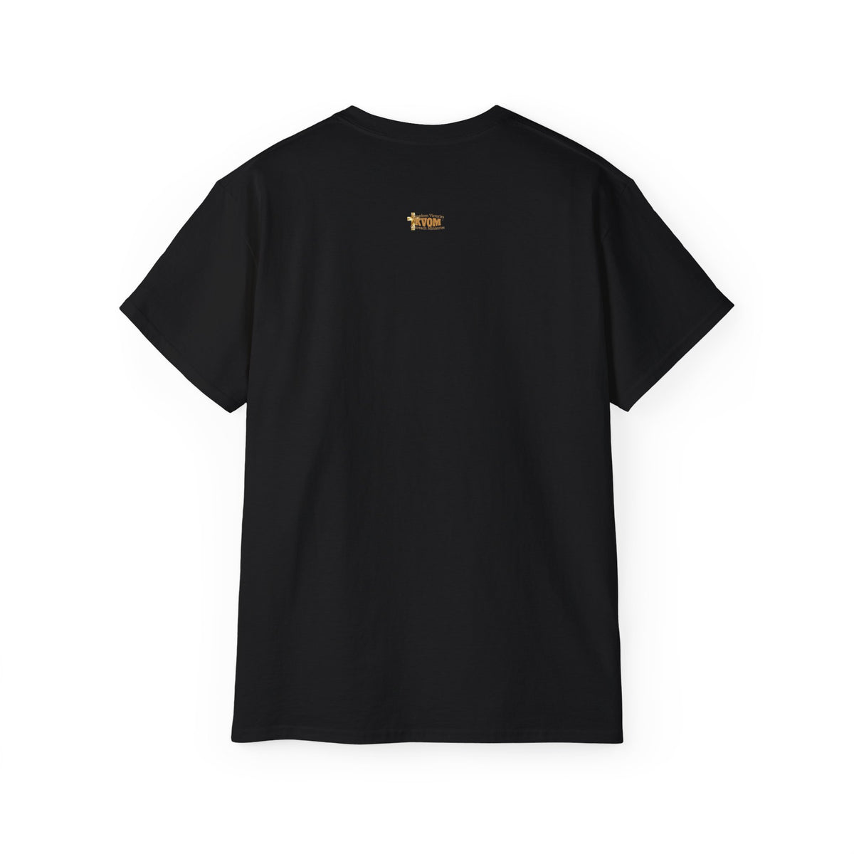 Christ The King Men's T-Shirt, Black on Black & Gold