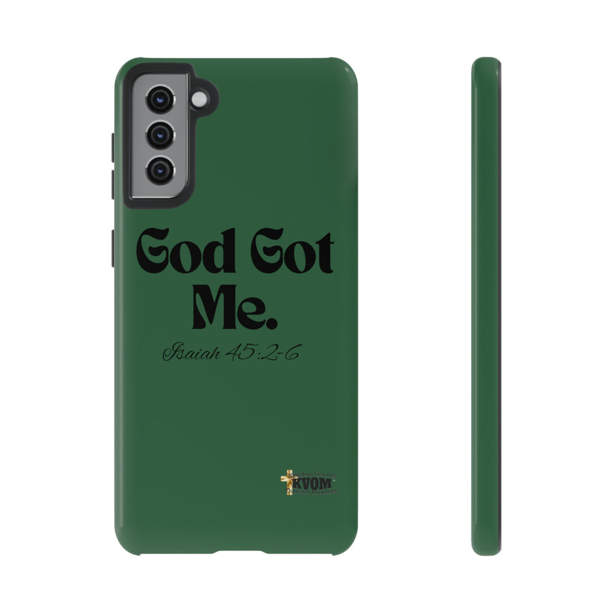 God Got Me KVOM Tough Case, Black Print