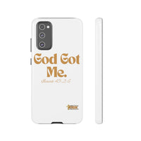 God Got Me KVOM Tough Case, Gold Print