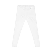 God Got Me Women's Casual Leggings, White, Black Logo