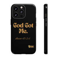 God Got Me KVOM Tough Case, Gold Print