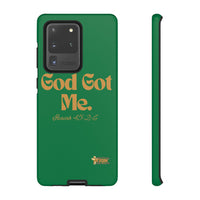 God Got Me KVOM Tough Case, Gold Print