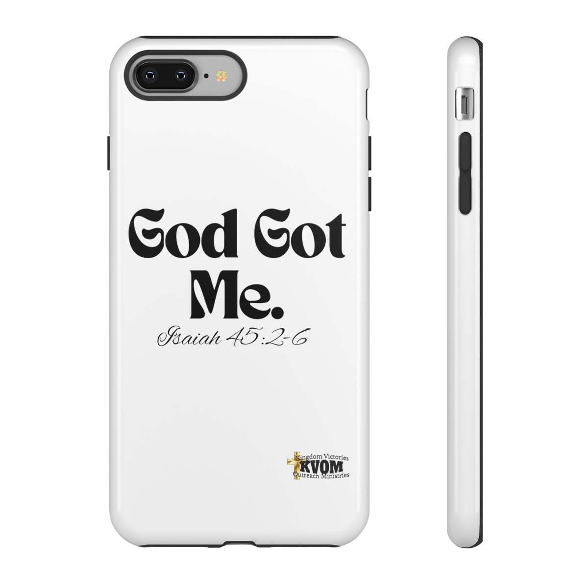 God Got Me KVOM Tough Case, Black Print