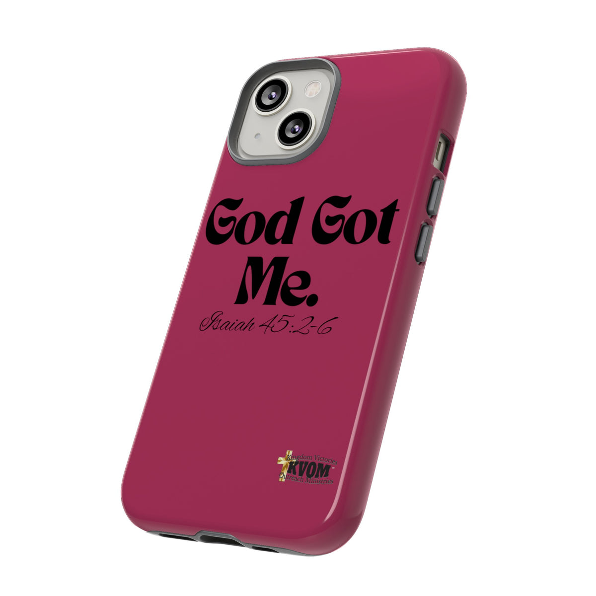 God Got Me KVOM Tough Case, Black Print