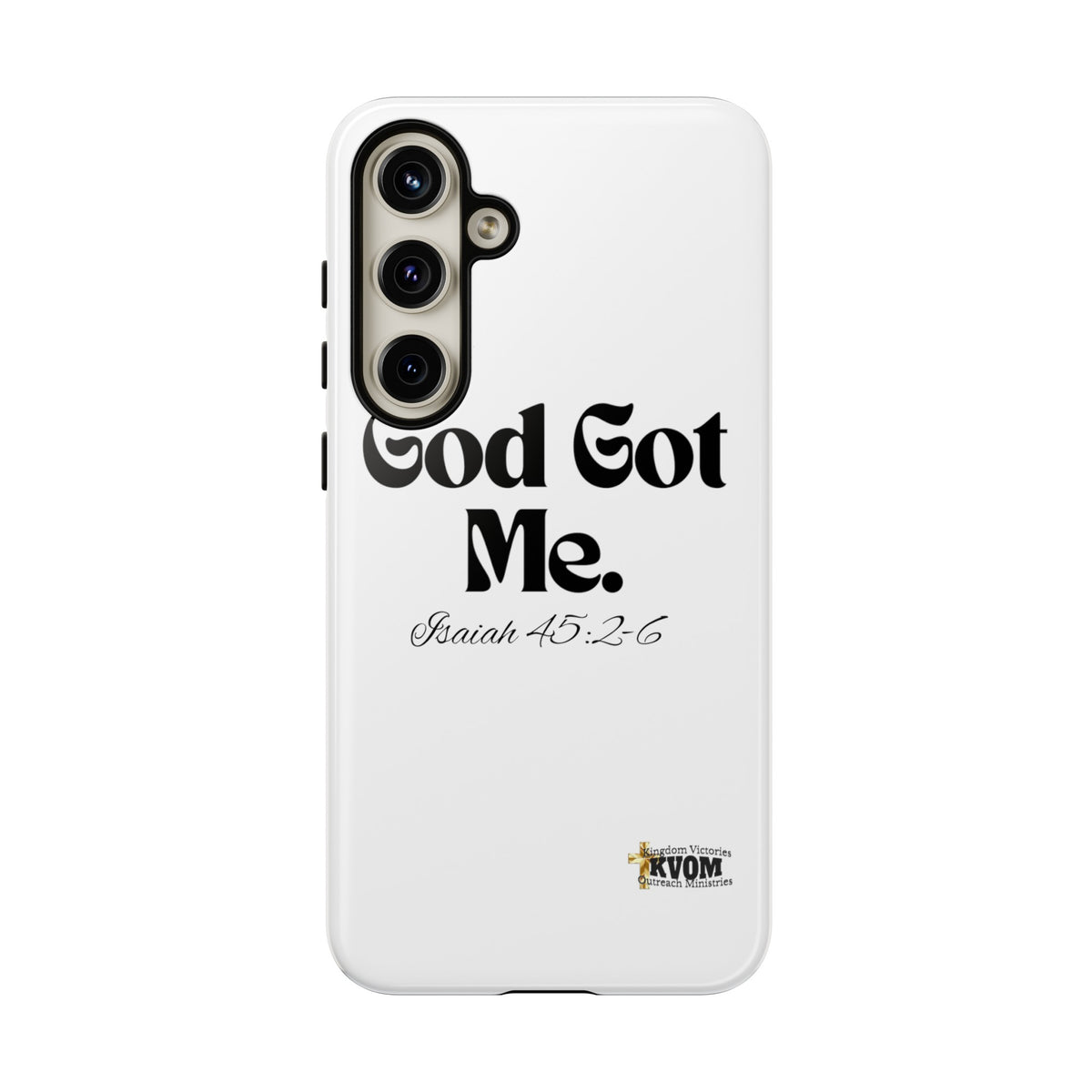 God Got Me KVOM Tough Case, Black Print